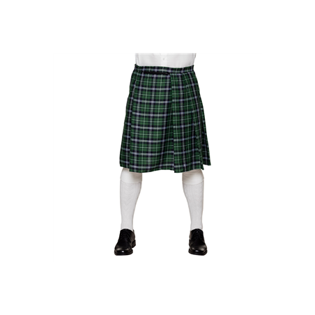 Kilt à carreaux verts / Polyester - Taille adulte XL