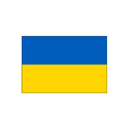 Drapeau Ukraine - tissu - 60 x 90cm
