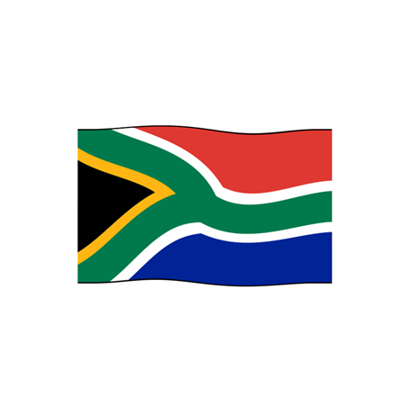 Drapeau Afrique du Sud - tissu - 90 x 150cm