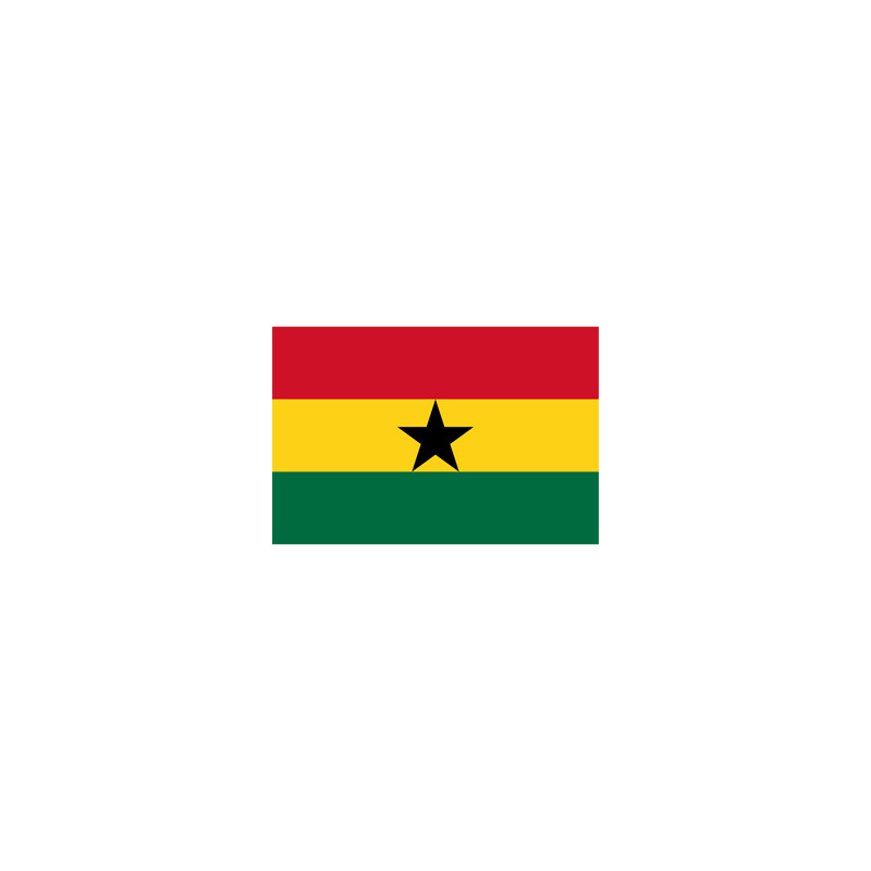 Drapeau Ghana - tissu - 90 x 150cm