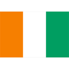 Drapeau Cote d'ivoire - tissu - 90 x 150cm