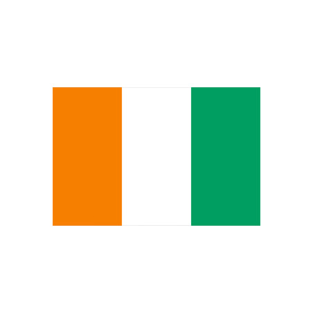 Drapeau Cote d'ivoire - tissu - 90 x 150cm