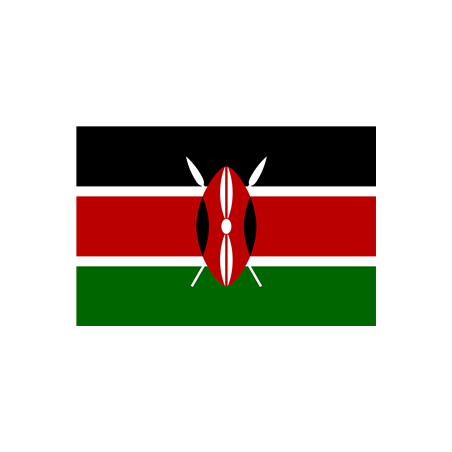 Drapeau Kenya - tissu - 90 x 150cm