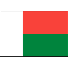 Drapeau Madagascar en tissu 60 x 90 cm