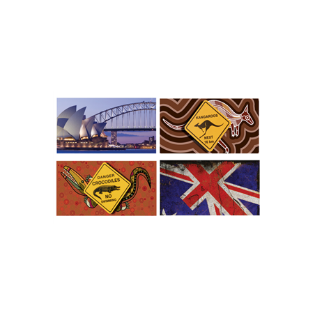 Mobiles Australie x4 - carton - 27 x 49cm