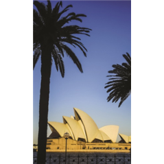 Kakemono Australie Sydney - 180 x 80 cm - Toile M1 avec structure X- Banner