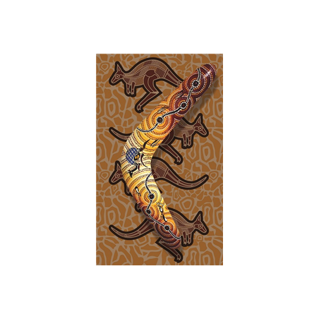 Kakemono Australie Boomerang - 180 x 80 cm - Toile M1 avec structure X- Banner