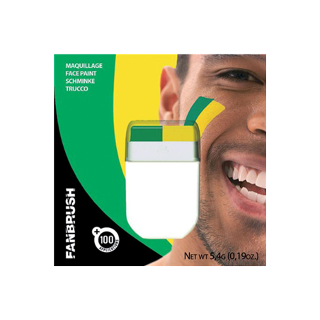 Maquillage vert et  jaune