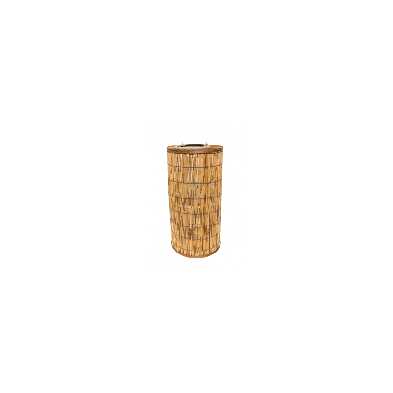 Lanterne cylindrique - bois -  diam 31 x hauteur 61 cm