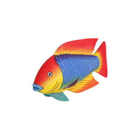 Poisson  - Artisanat d'Amerique du Sud - balsa - haut : 30 cm