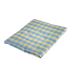 Tissu exotique bleu synthétique - coupe de 2m - Larg. 160cm