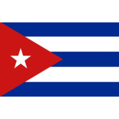 Drapeau Cuba - tissu - 60 x 90cm