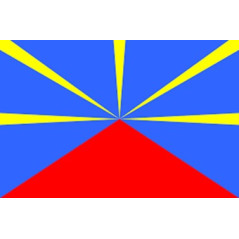Drapeau La Réunion - tissu - 150 x 90cm