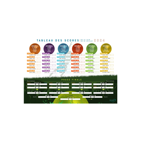 Tableau de scores 2024 - 39 x 55 cm