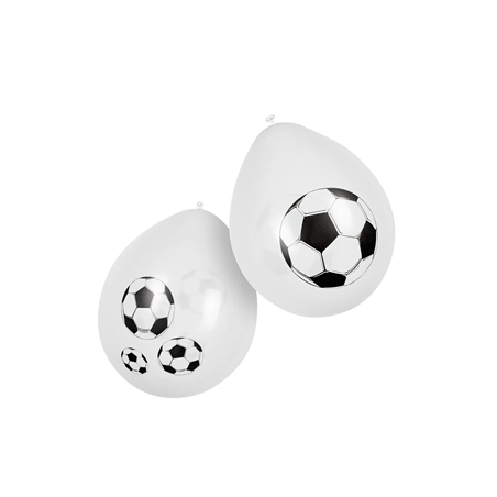 Ballon motif ballon de foot x6 - Diam. 29cm