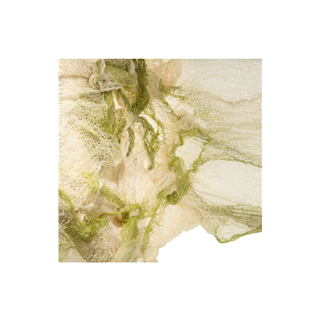 Tissu lambeaux verdâtre - 60 x 150cm