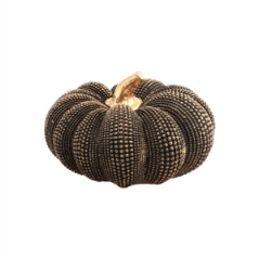 Citrouille texturée bronze 19.5 x 11cm