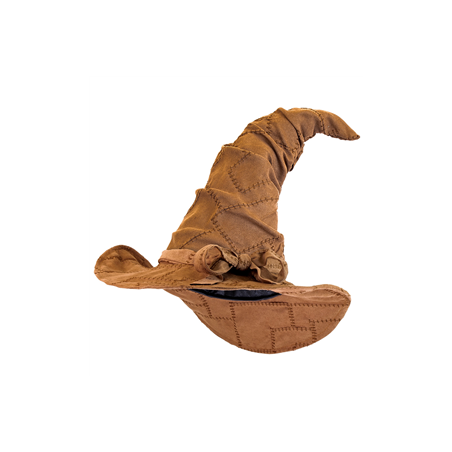 Chapeau de sorcier en simili cuir marron - Taille adulte