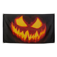Drapeau Creepy Pumpkin - tissu - 90 x 150cm