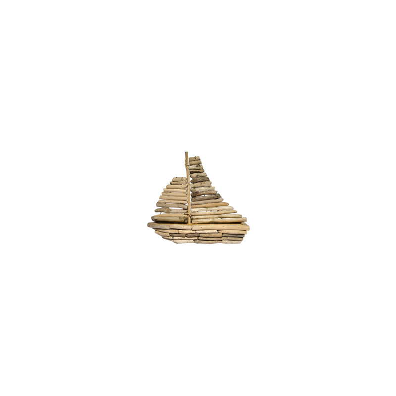 Bateau en bois 28 x 28cm
