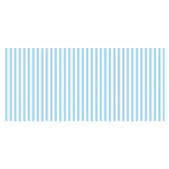 Chemin de table en lin raye bleu et blanc 28cm x 5m