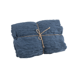 Chemin de table Cheesecloth bleu orage 90cm x 3m