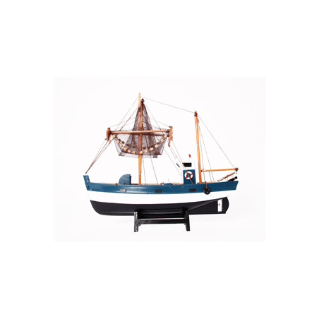 Maquette de bateau - bois - Long 60cm H. 57cm