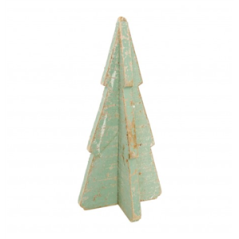 Sapin 3d effet vieilli vert 16 x 16 x 33,5 cm