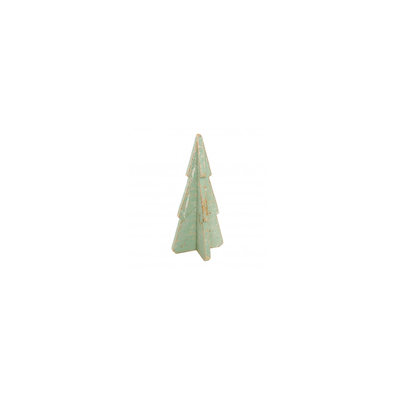 Sapin 3d effet vieilli vert 16 x 16 x 33,5 cm