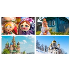 Mobiles Russie x4 - carton - 27 x 49cm