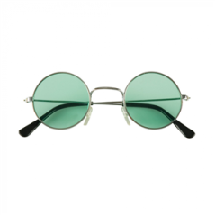 Paire de lunettes Hippie (couleurs assorties) Taille adulte - PVC