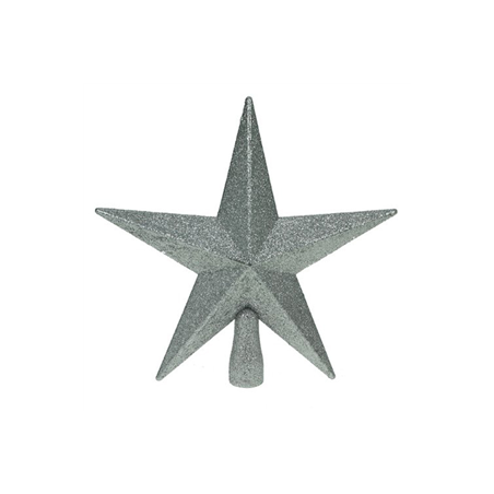 Étoile tête de sapin argent - Diam. 20cm