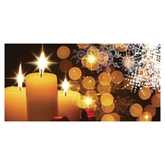 Panoramique Noel Bougies - PVC - 60 x 30 cm /  Destockage produits  occasion