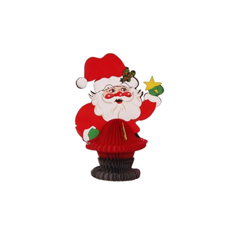 Pere noel alveole hauteur 40 cm
