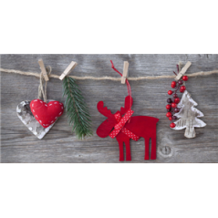 Panoramique Noel 1 - PVC - 60 x 30 cm