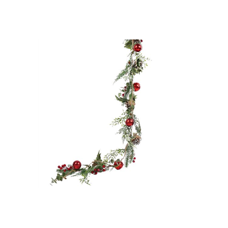 Guirlande de sapin décoré Long 1m