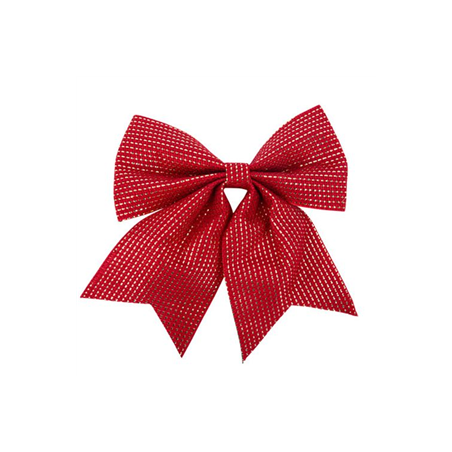 Nœud Jute Rouge et Or 20 x 24 cm