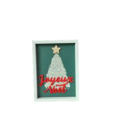Cadre Joyeux Noël - 19 x 14 x 3cm