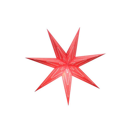 Étoile rouge carton - Diam. 60cm