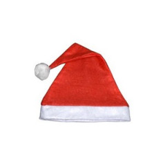 Bonnet de père noël - feutre - taille adulte - haut 33 cm diam 26 cm