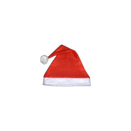 Bonnet de père noël - feutre - taille adulte - haut 33 cm diam 26 cm