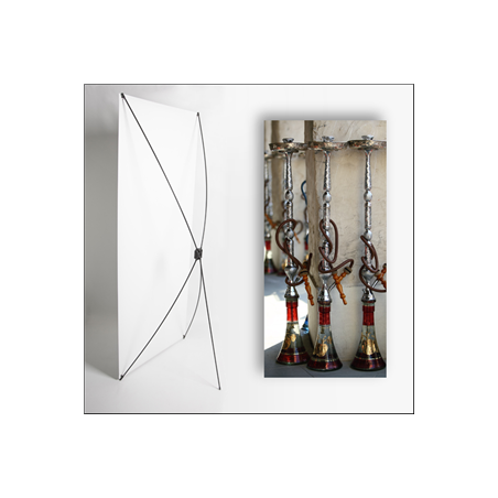 Kakemono Oriental narguilé 80 x 180 - Toile M1 / X Banner