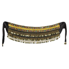 Foulard Ceinture Noire Danse Orientale 150 cm