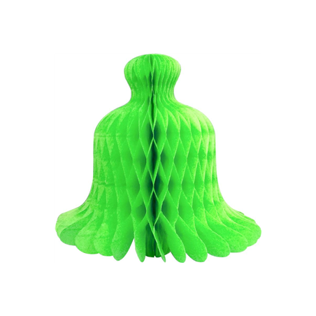 Cloche de Pâques  verte en papier hauteur 32 cm