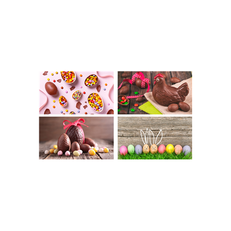 Mobiles Pâques x4 - carton - 27 x 44cm