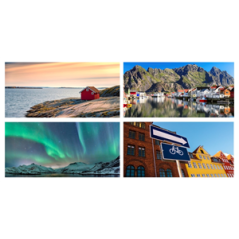 Mobiles Scandinavie x4 - carton - 27 x 49cm