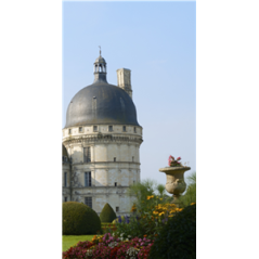 Kakémono Chateau de valencay  - 80 x180 - Toile M1 / avec structure  X- Banner