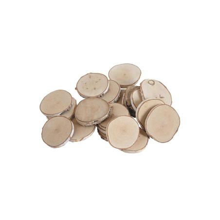 Tranches de bouleau x20 diam 8 cm