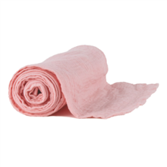 Chemin de table voile de coton rose 30cm x 3m