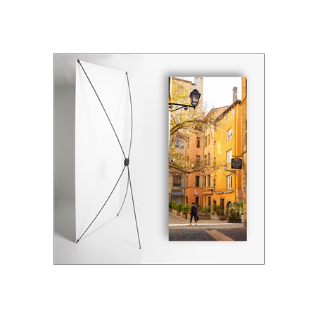 Kakemono Bouchon Lyonnais 1 - 180 x 80 cm - Toile M1 avec structure  X- Banner